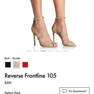 Tamara Mellon reverse frontline Suede NWOB 39.5